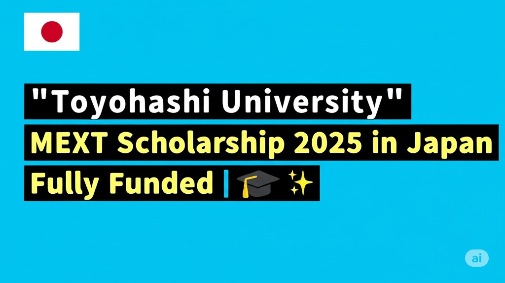 ≡ƒç»≡ƒç╡ Toyohashi University MEXT Scholarship 2025 in Japan | Fully Funded ≡ƒÄôΓ£¿