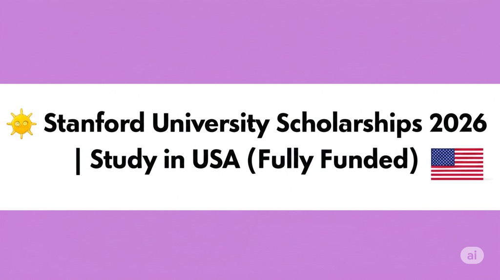≡ƒîƒ Stanford University Scholarships 2026 | Study in USA (Fully Funded) ≡ƒç║≡ƒç╕