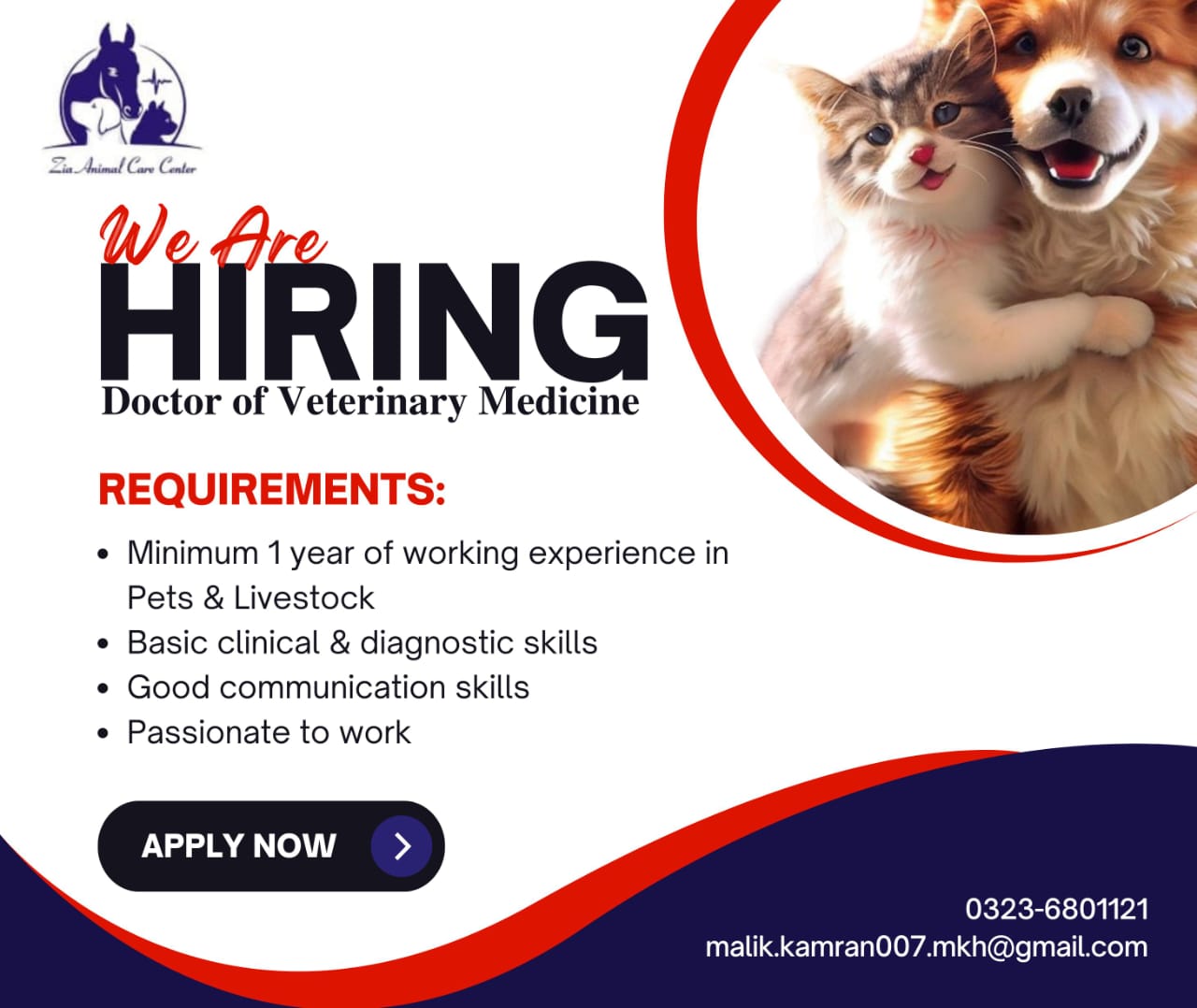 WeΓÇÖre Hiring ΓÇô Doctor of Veterinary Medicine (DVM)