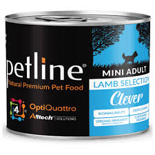 PETLINE COMPLETE LOW GRAIN PATE WITH LAMB & RICE FOR ADULT DOG 400g CAN