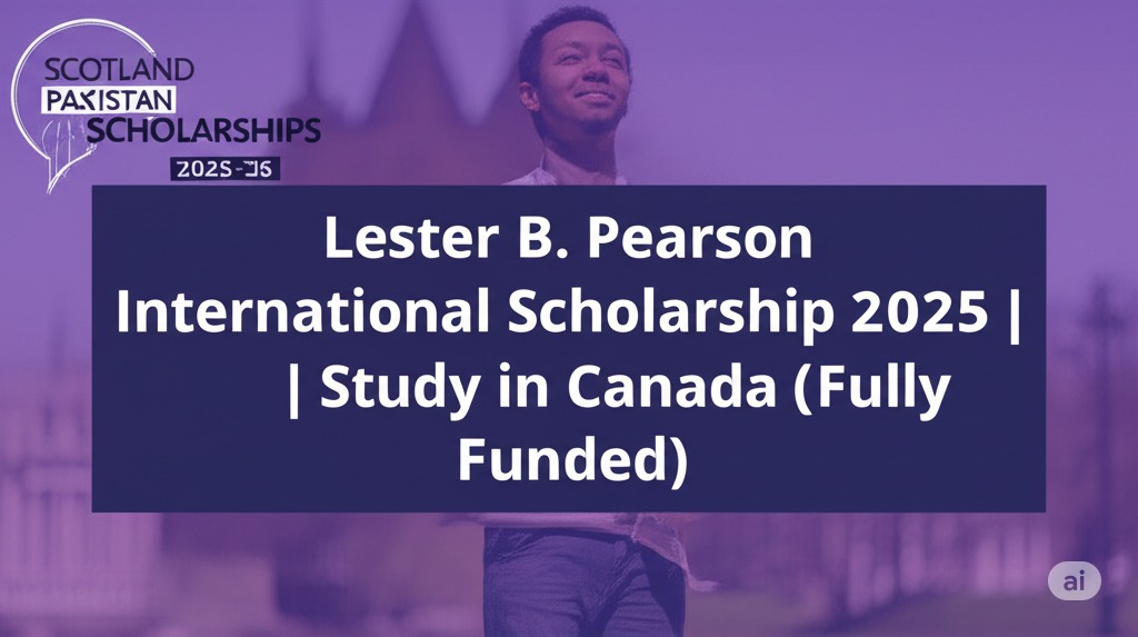 ≡ƒç¿≡ƒçª Lester B. Pearson International Scholarship 2025 | Study in Canada (Fully Funded) ≡ƒîì