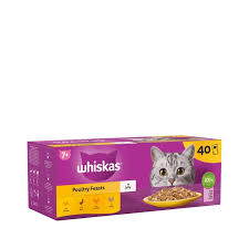 WHISKAS┬« 7+ Poultry Feasts Senior Wet Cat Food Pouch in Gravy