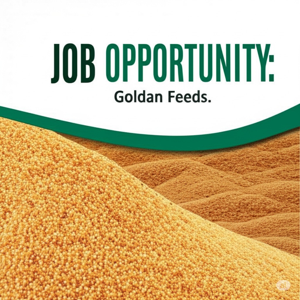 JOB OPPORTUNITY: Goldan Feeds. 
