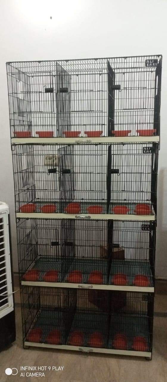 Portion folding cage. 