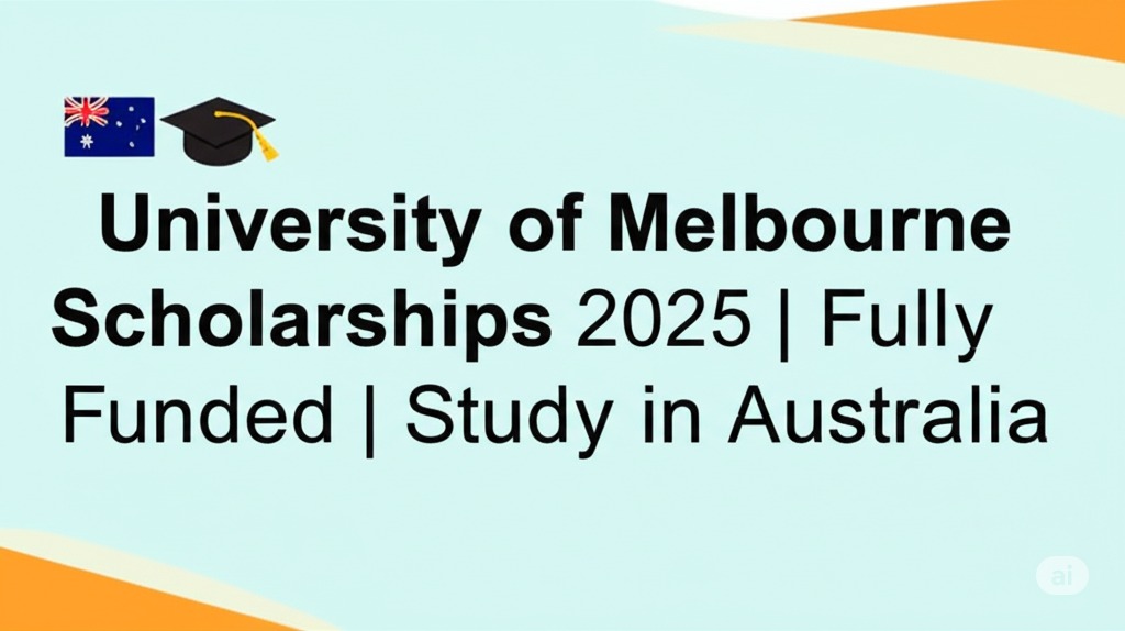 ≡ƒçª≡ƒç║≡ƒÄô University of Melbourne Scholarships 2025 | Fully Funded | Study in Australia