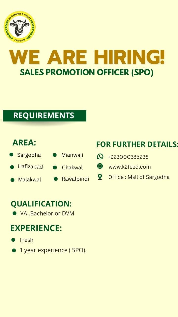 **Hiring Sales Promotion Officers (SPO) ΓÇô Multiple Locations**