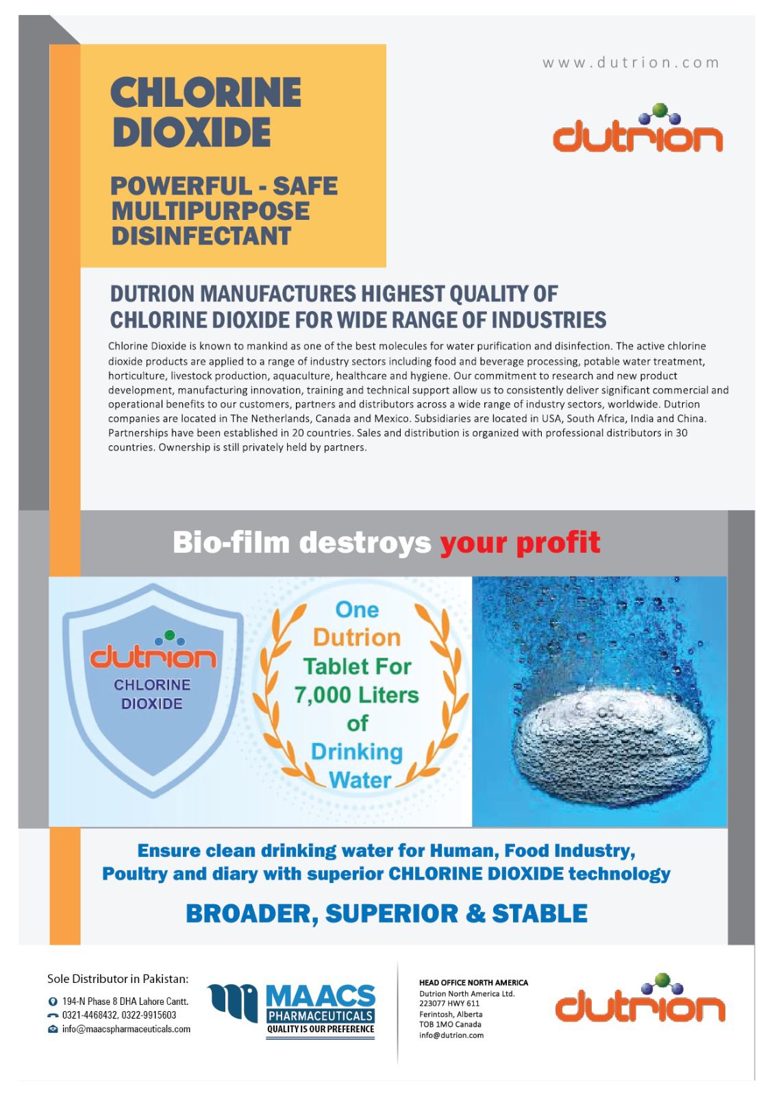 Dutrion Chlorine Dioxide
