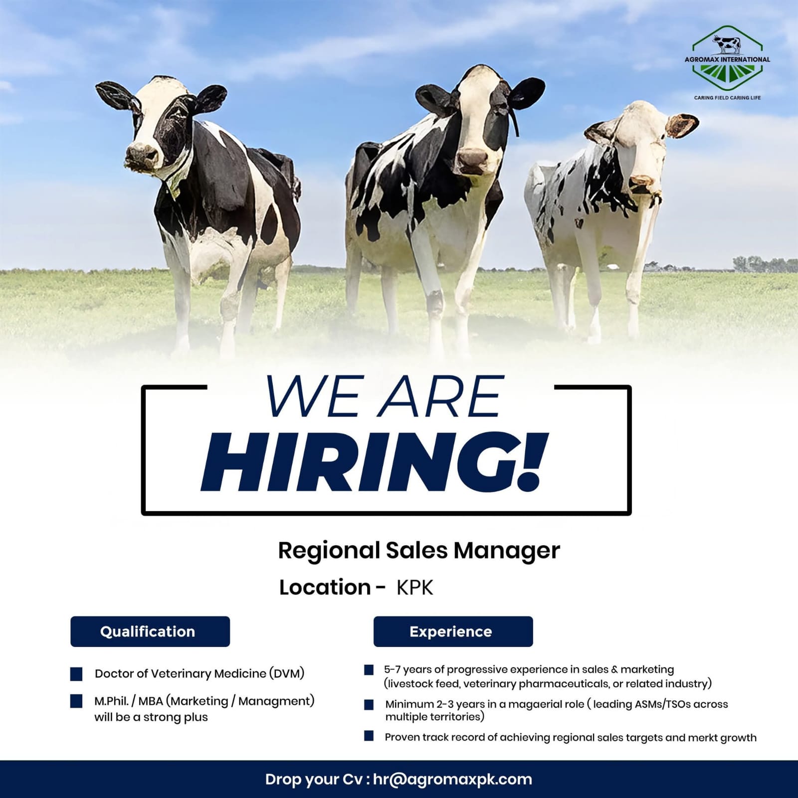 WE ARE HIRING!  Regional Sales Manager