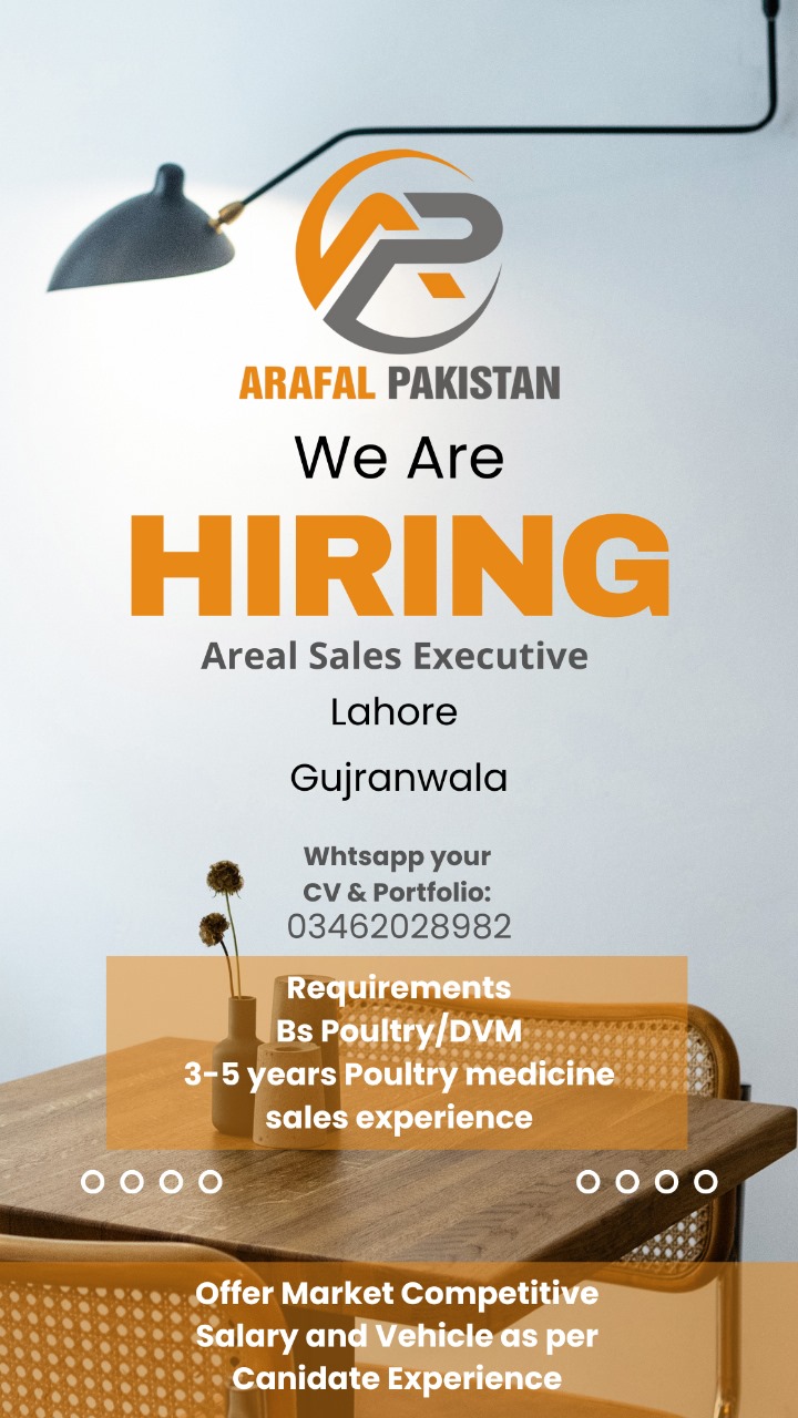 Areal Sales Executive at Arafal Pakistan (Lahore & Gujranwala)