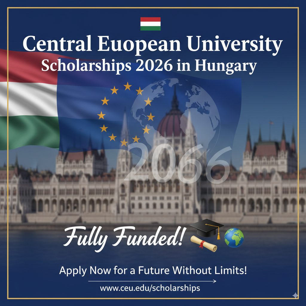🇭🇺 Central European University Scholarships 2026 in Hungary – Fully Funded! 🎓🌍