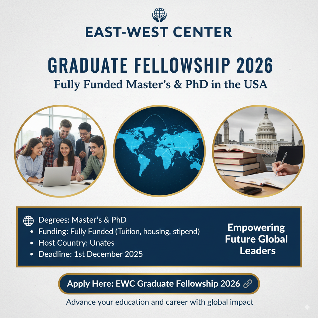 EWC Graduate Fellowship 2026 in the USA – Fully Funded Opportunity