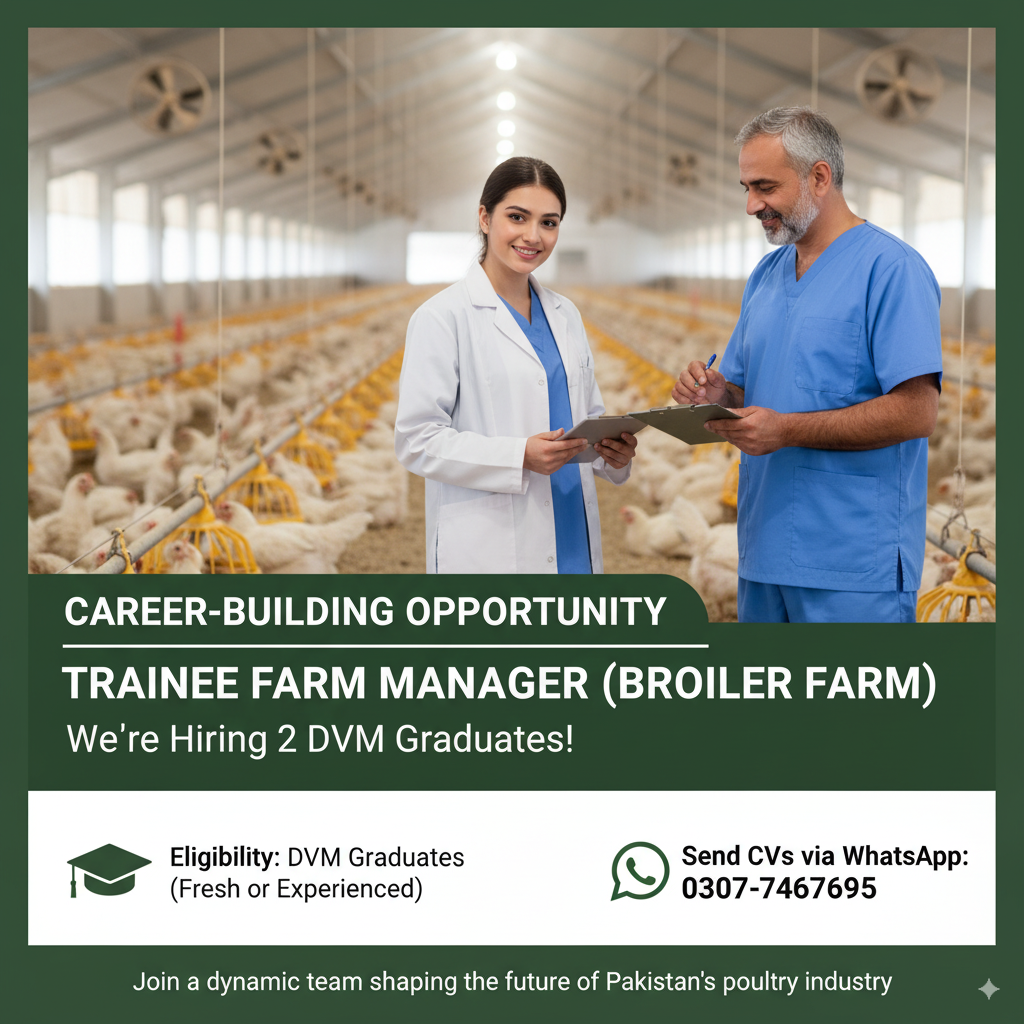 Trainee Farm Managers Required – Career Opportunity for Veterinary Graduates