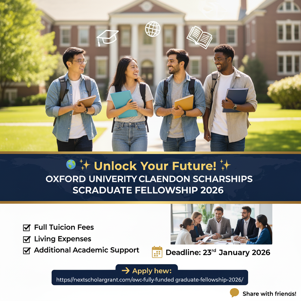 🇬🇧 Oxford University Clarendon Scholarships 2026 – Fully Funded