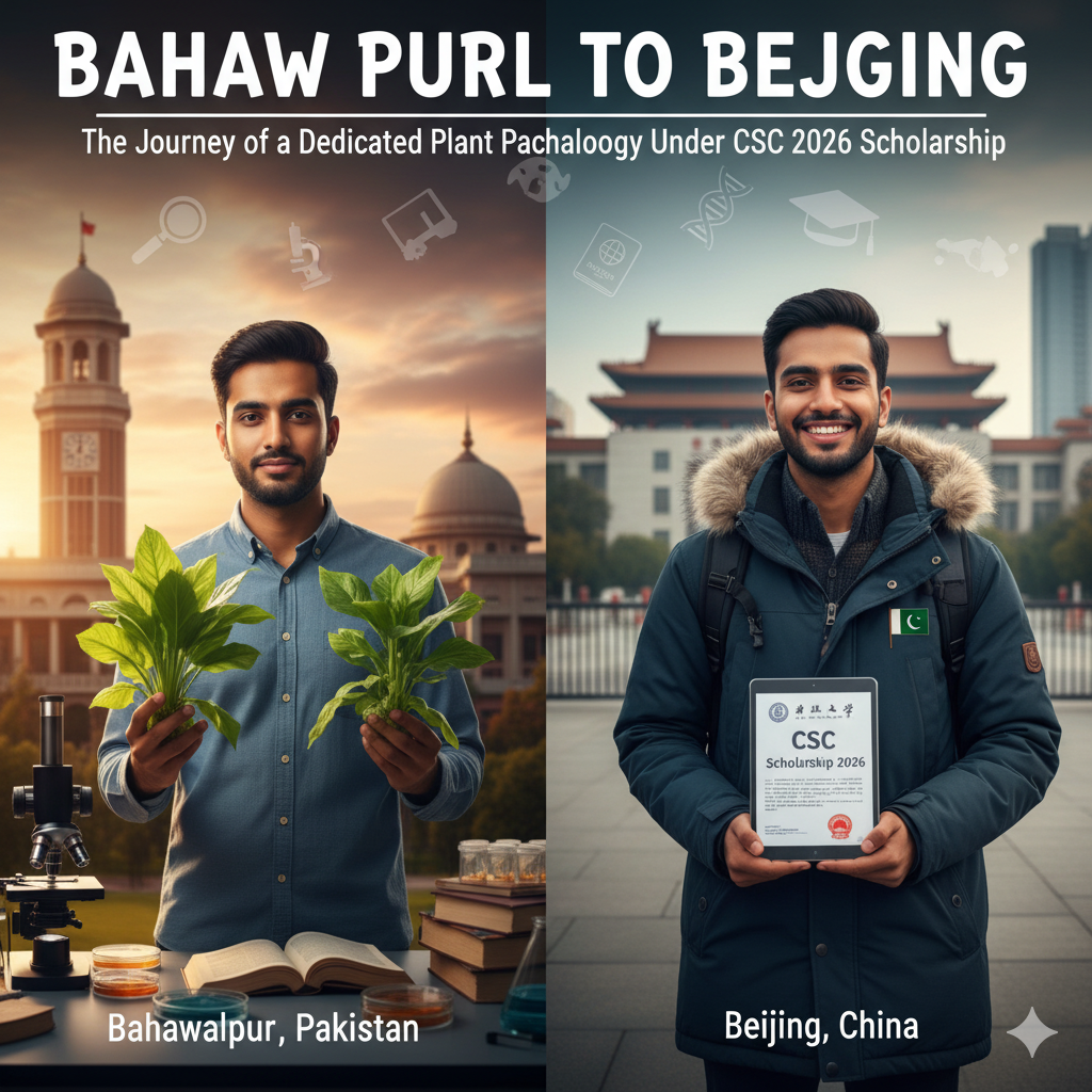 From Bahawalpur to Beijing: The Journey of a Dedicated Plant Pathology Student Under CSC 2026 Scholarship
