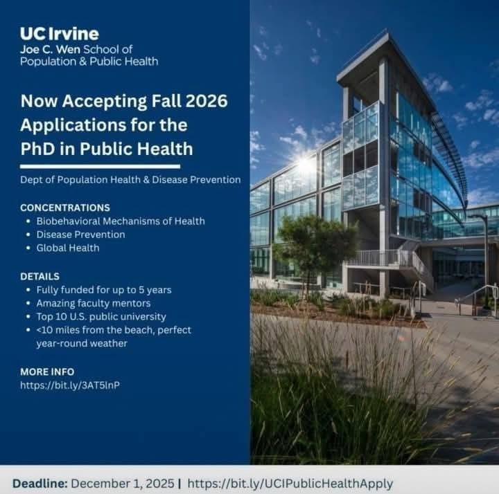UC Irvine PhD in Public Health Application