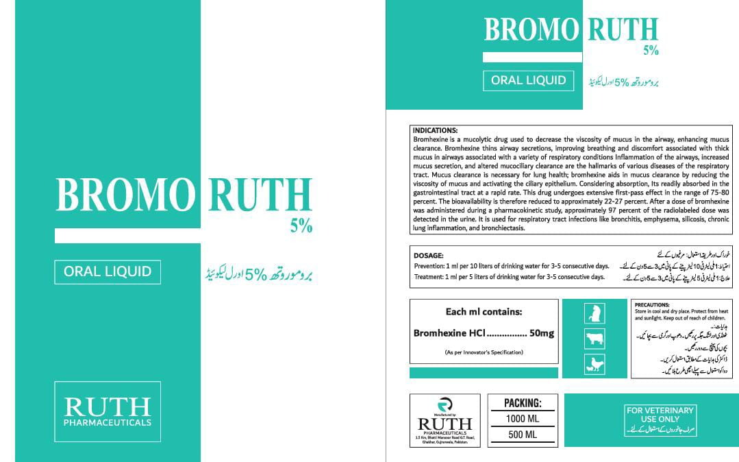 BROMORUTH 5% ORAL LIQUID