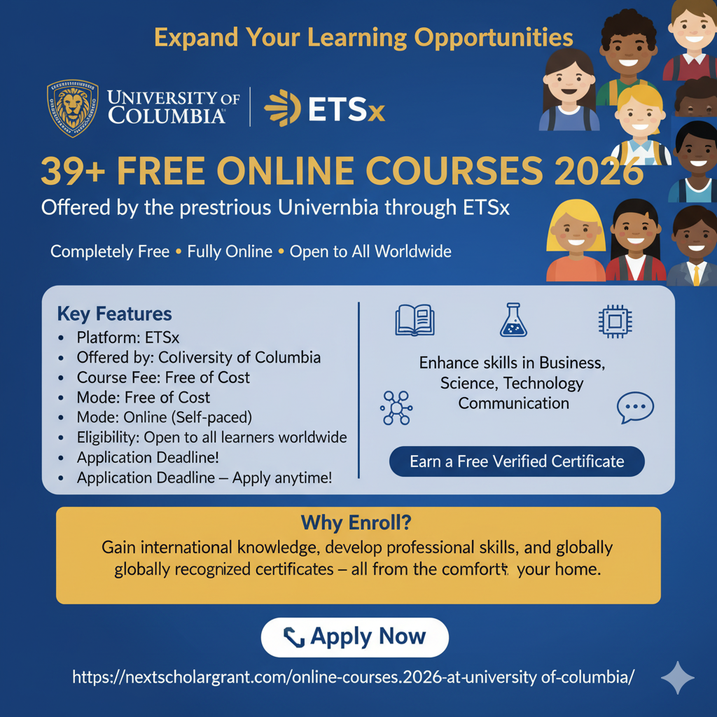 39+ Free Online Courses 2026 at the University of Columbia | Free Certificates 💻✨