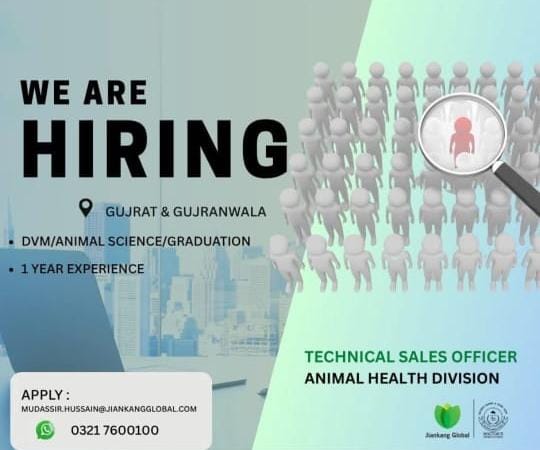 Hiring Alert – Technical Sales Officer (Animal Health Division)