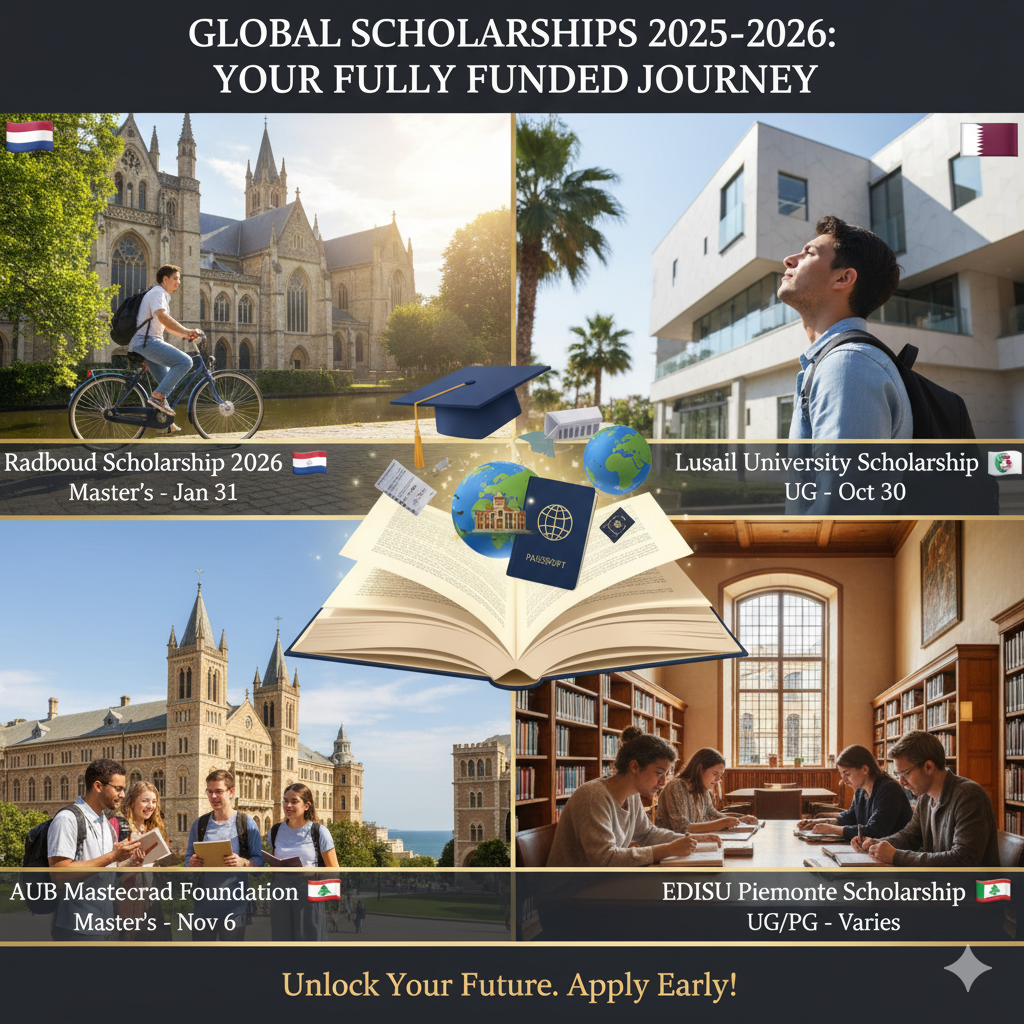 Fresh Global Scholarship Opportunities for 2025–2026