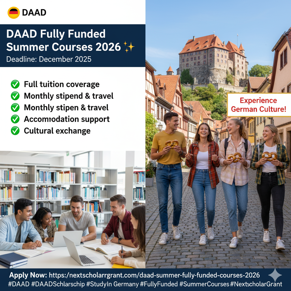 DAAD Summer Fully Funded Courses 2026 – Study in Germany