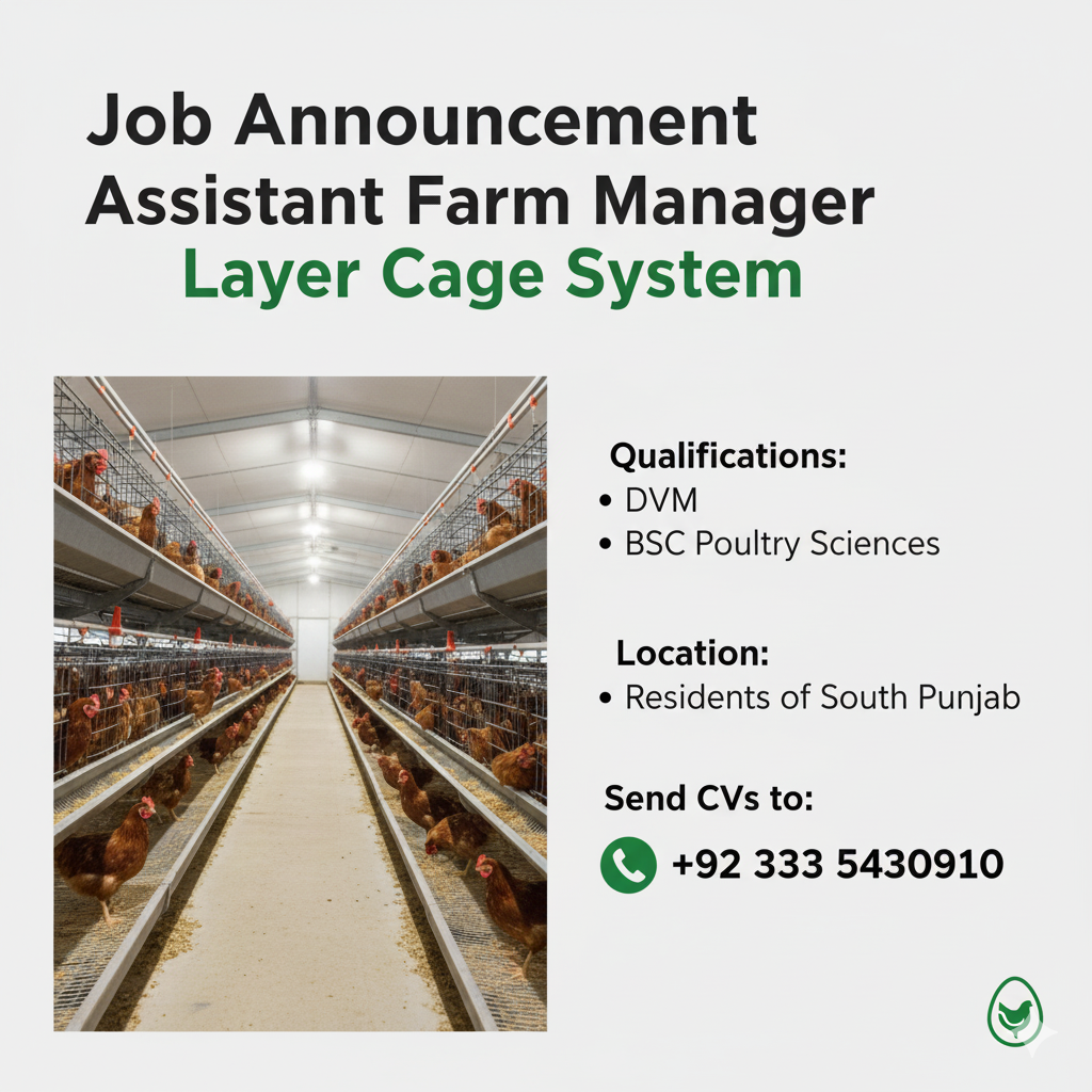 Assistant Farm Manager – Layer Cage System