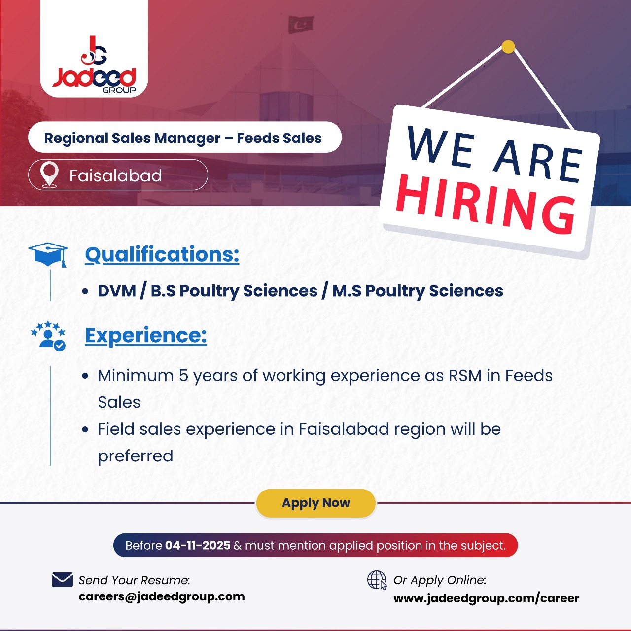 Regional Sales Manager – Feeds Sales
