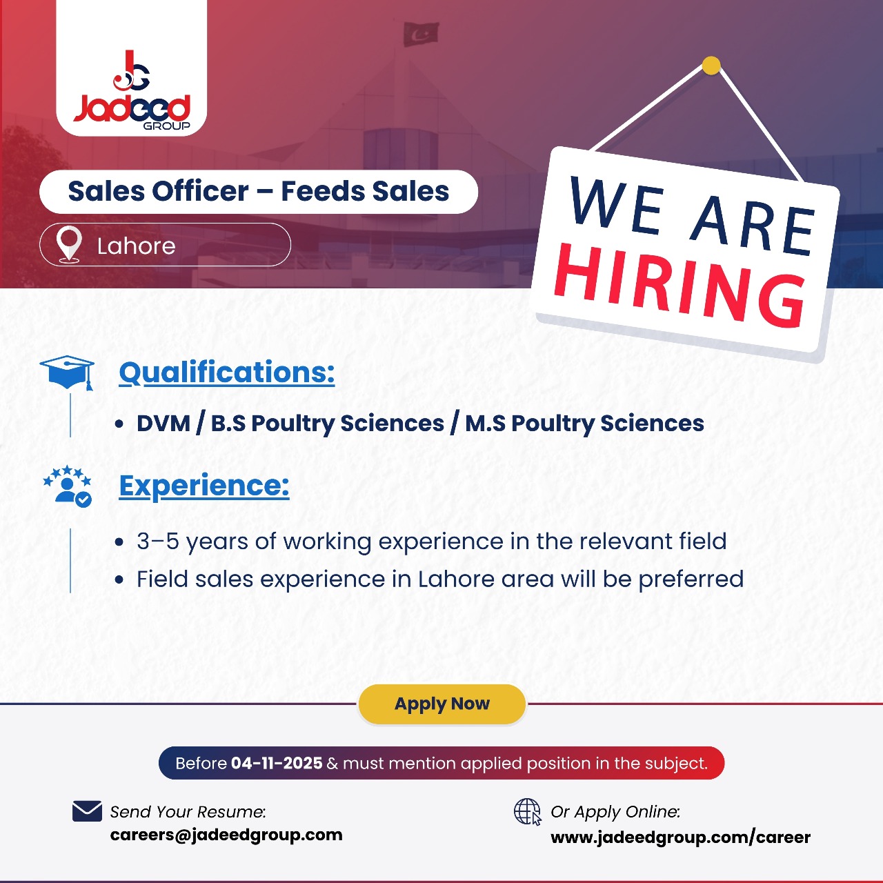 Sales Officer – Feeds Sales