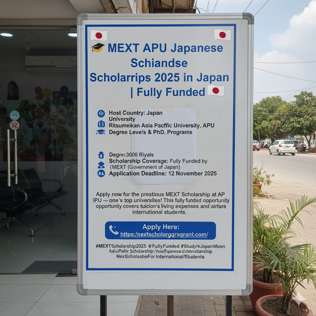 MEXT APU Japanese Government Scholarship 2025 (Fully Funded)