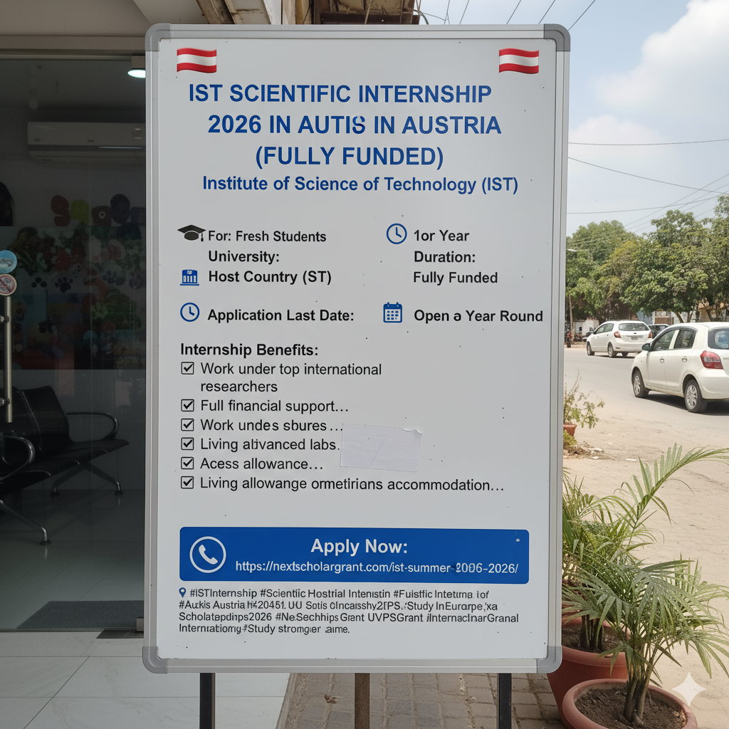 IST Scientific Internship 2026 (Fully Funded)