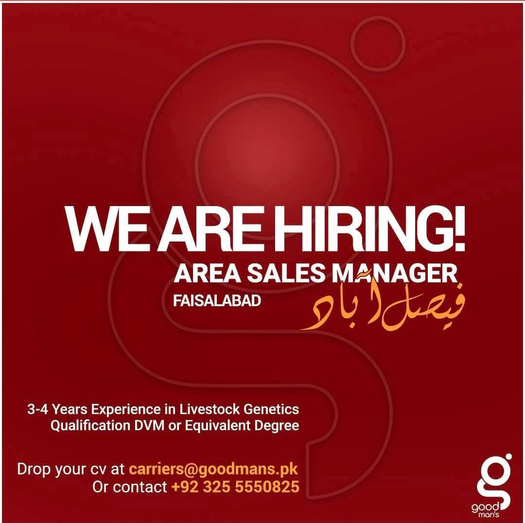 Area Sales Manager – Livestock Genetics (Faisalabad)