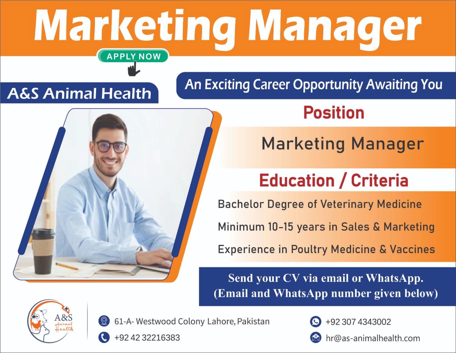 Marketing Manager – A&S Animal Health