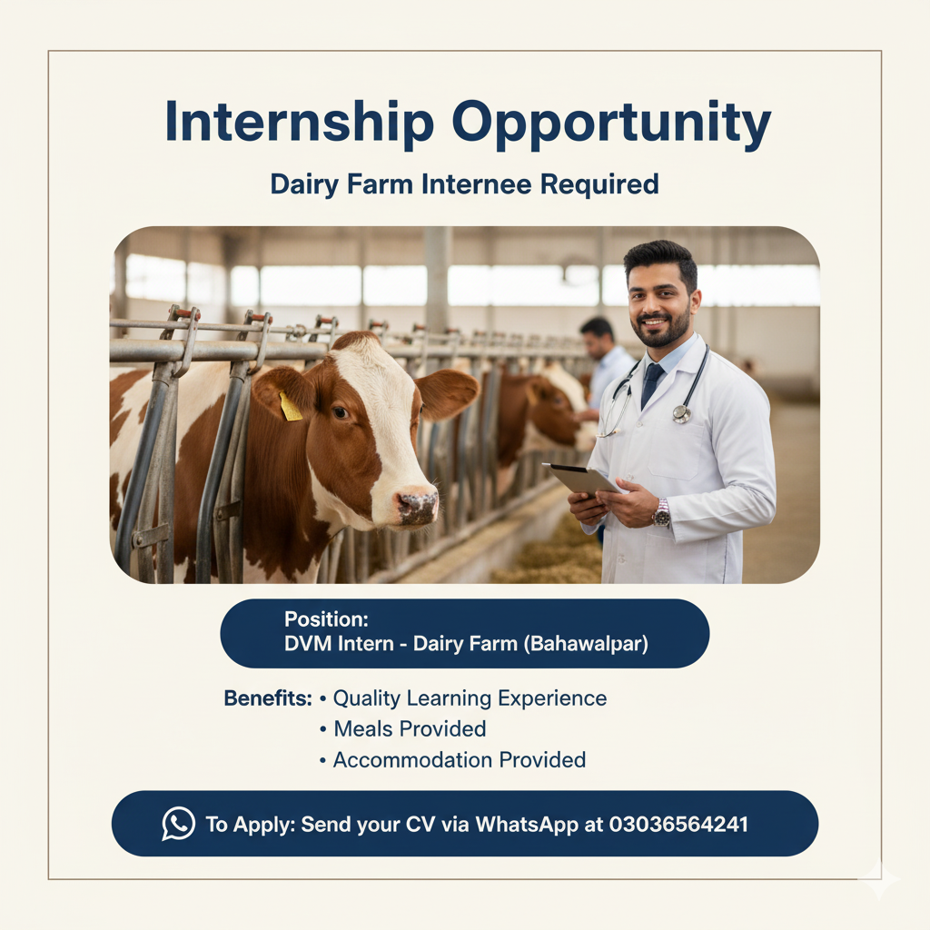 DVM Internship – Dairy Farm (Bahawalpur)