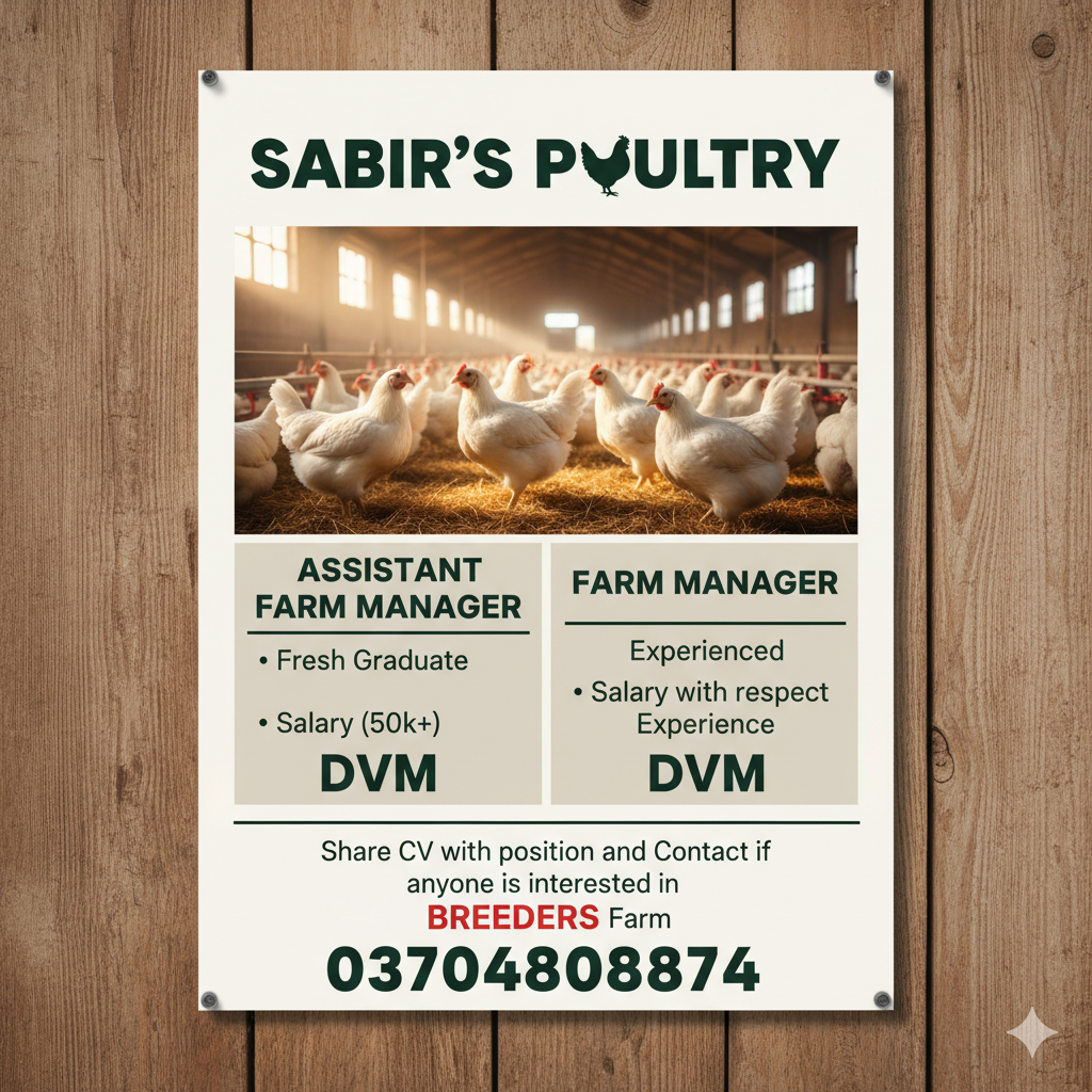 Assistant Farm Manager (Poultry Breeders)