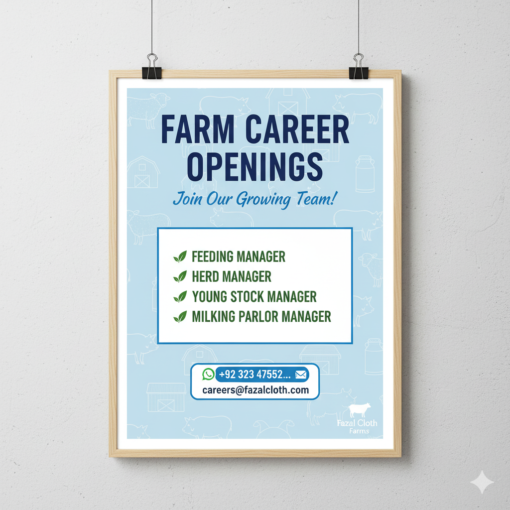 Feeding Manager • Herd Manager • Young Stock Manager • Milking Parlor Manager
