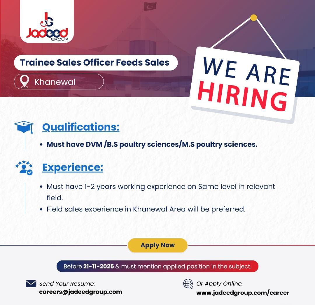 📢 Job Opportunity – Jadeed Group