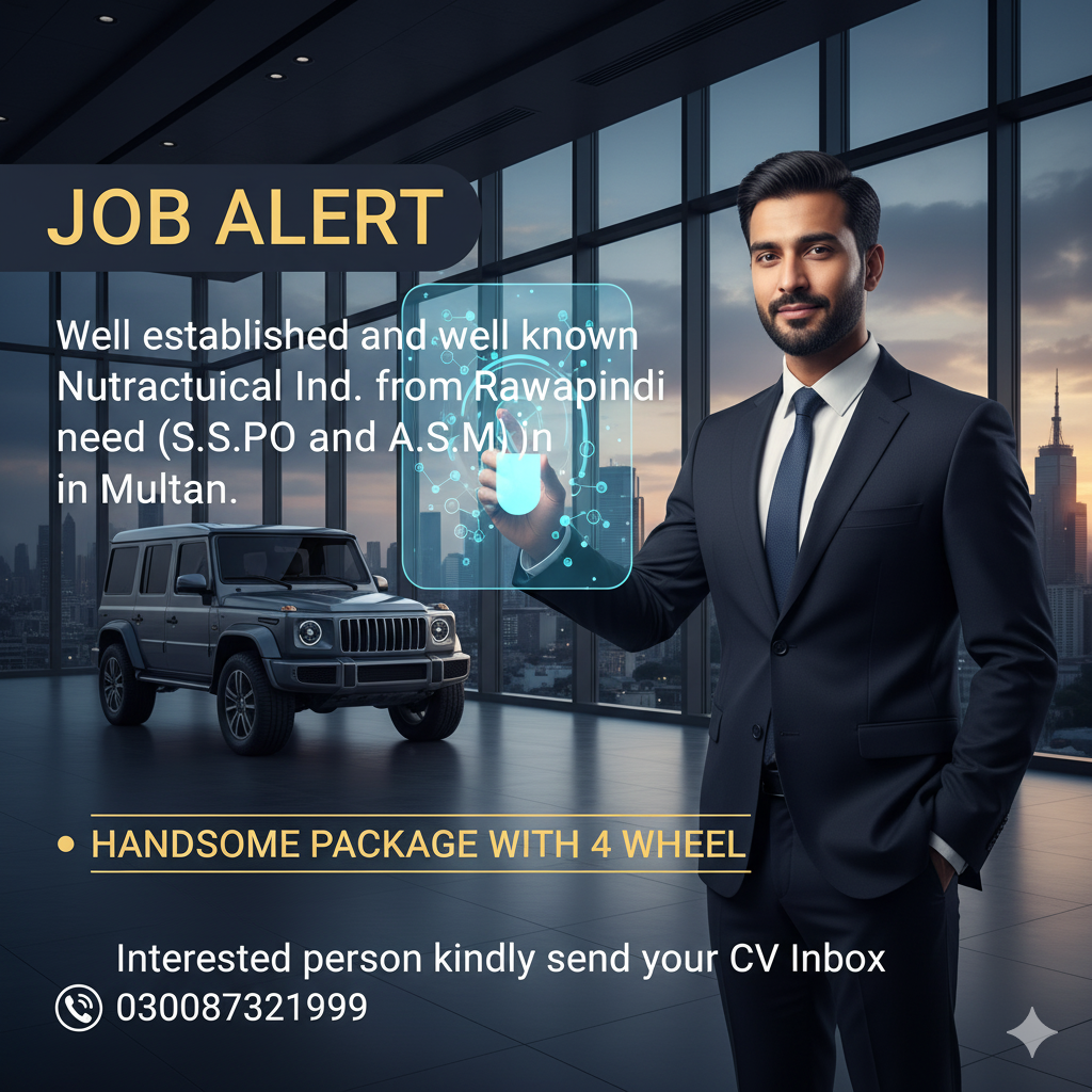 1. Senior Sales Promotion Officer (SSPO)2. Area Sales Manager (ASM)
