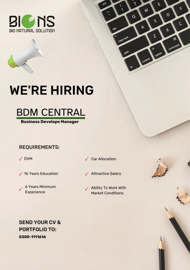 Business Development Manager (BDM Central) – Bio Natural Solution (BIONS)