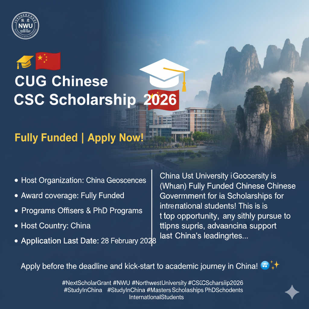 CUG Chinese Government Scholarship 2026 – Fully Funded