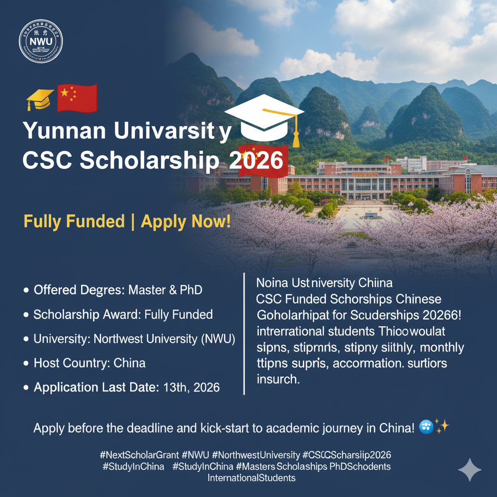 Yunnan Normal University Scholarships 2026 – Fully Funded