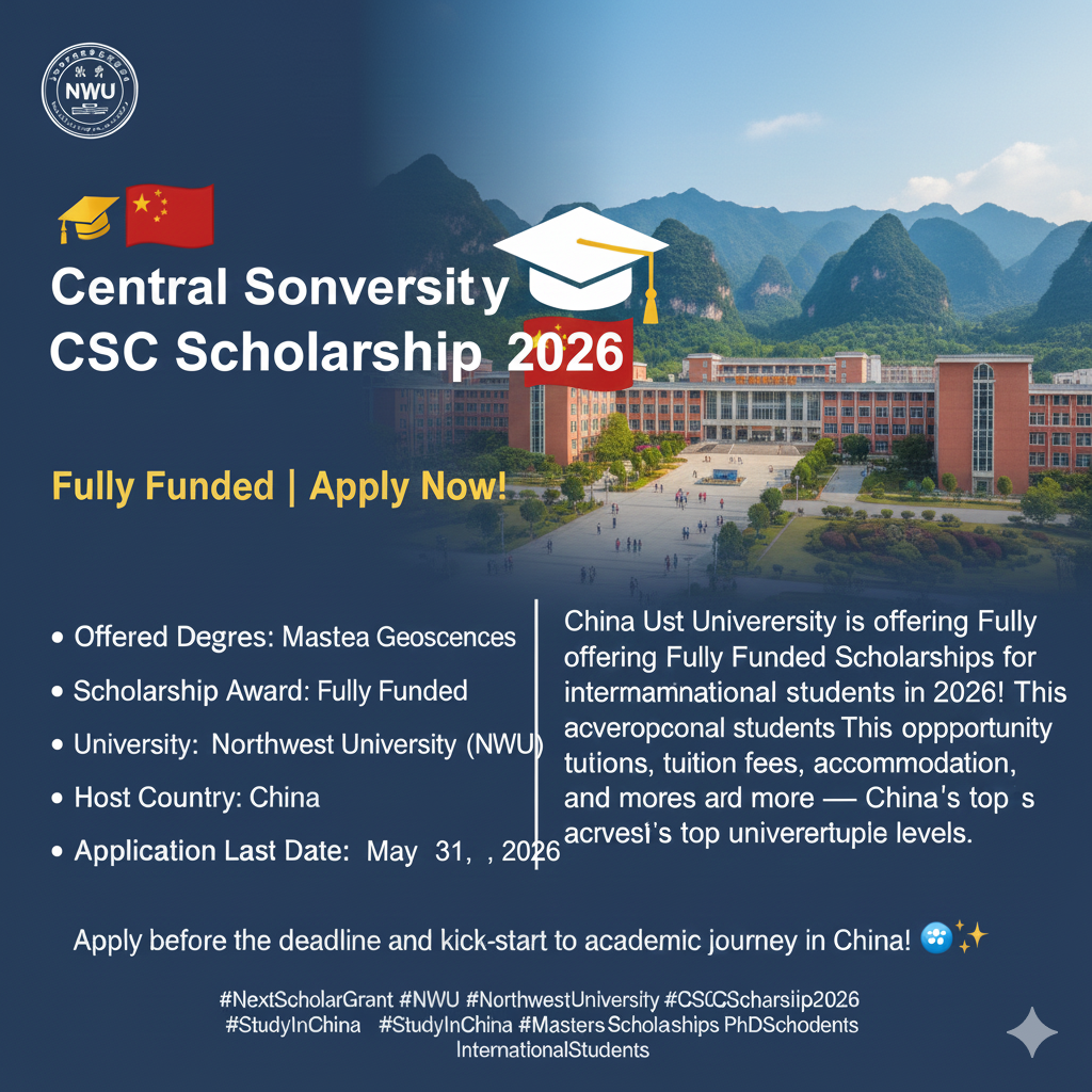Central South University Scholarships 2026 – Fully Funded