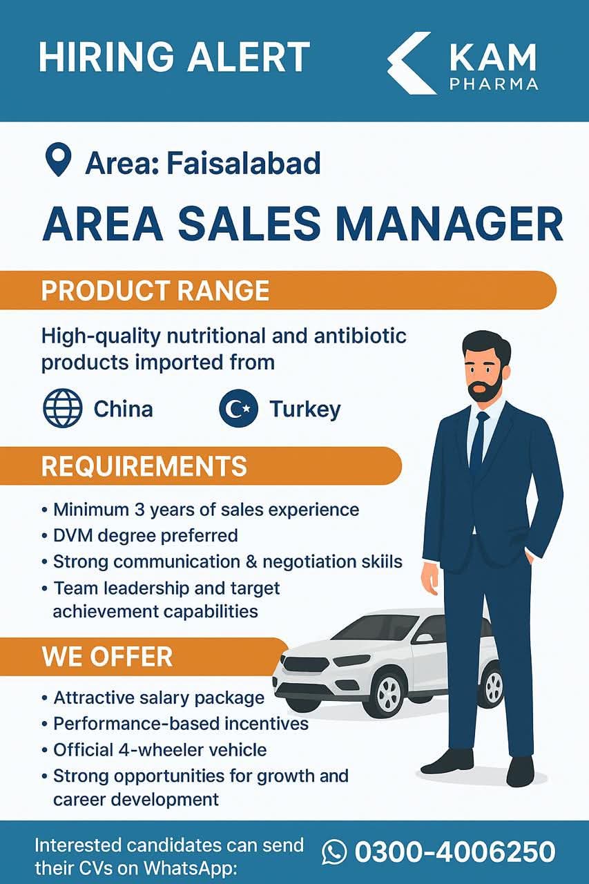 Area Sales Manager – Faisalabad