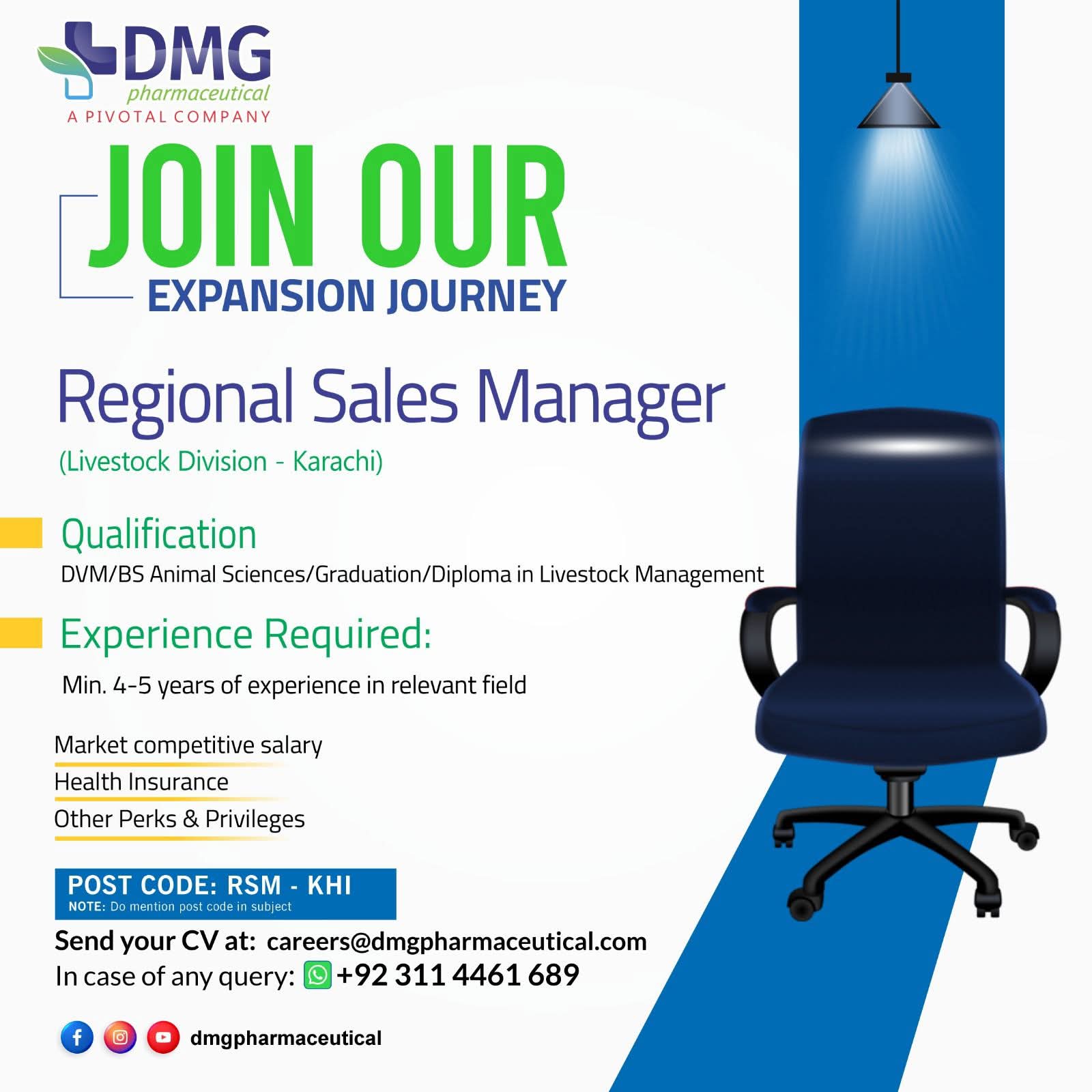 Regional Sales Manager - Livestock Division (Karachi)