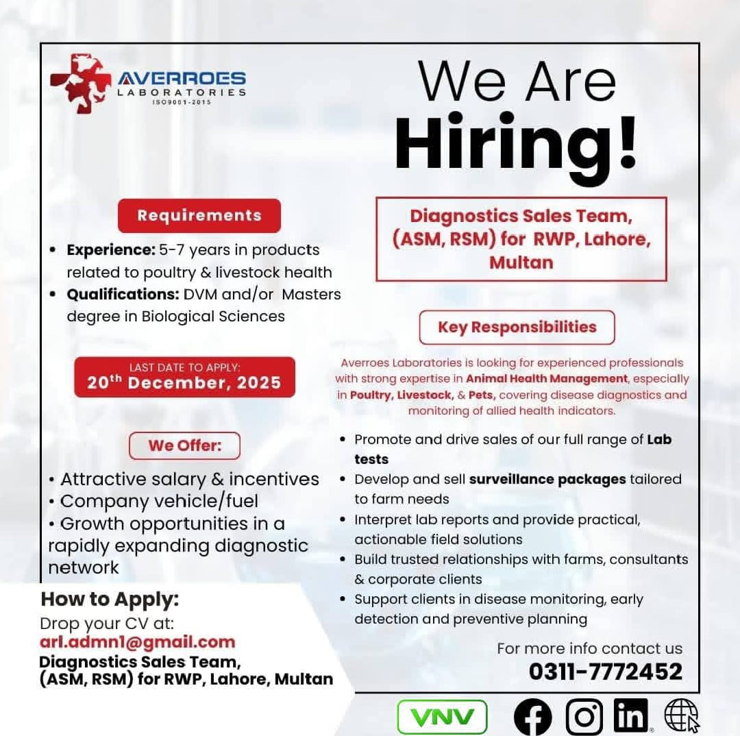 Regional Sales Manager - Animal Health Diagnostics