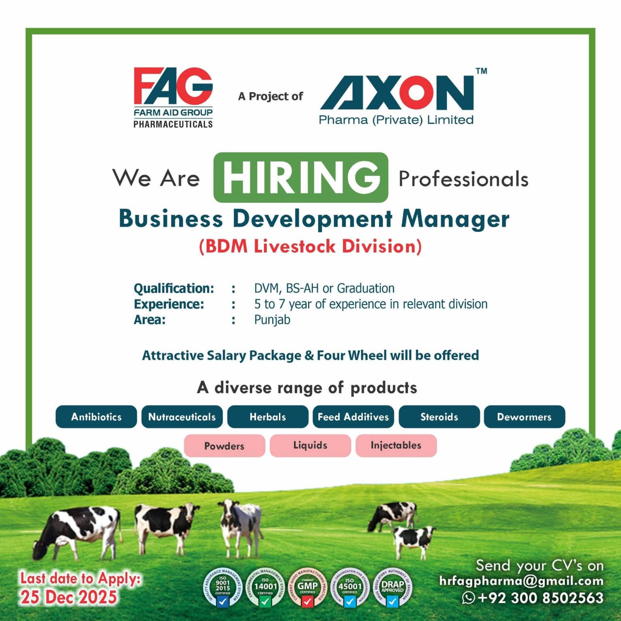 Business Development Manager (BDM Livestock Division)