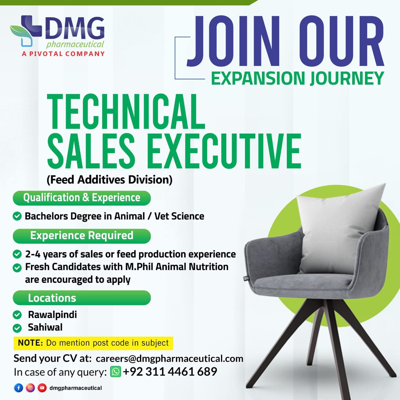 TECHNICAL SALES EXECUTIVE** (Feed Additives Division)