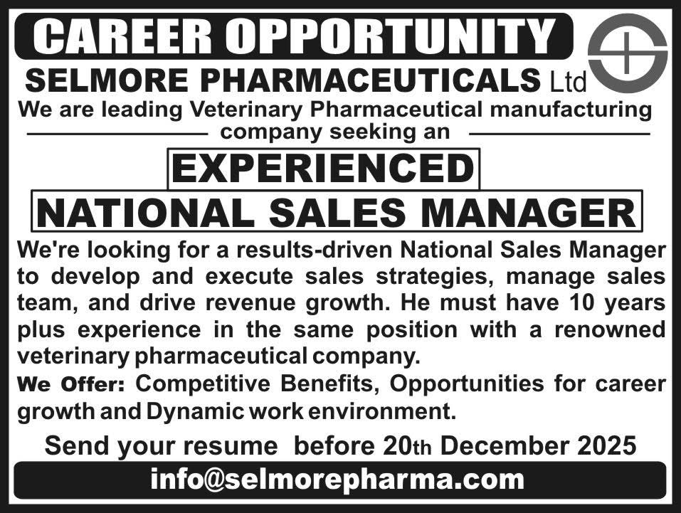NATIONAL SALES MANAGER