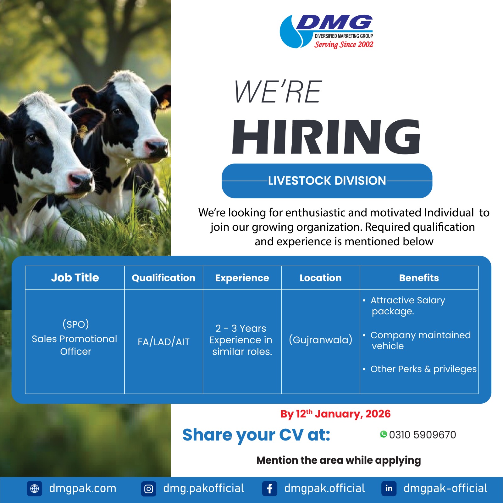 Area Sales Manager (Sargohda)