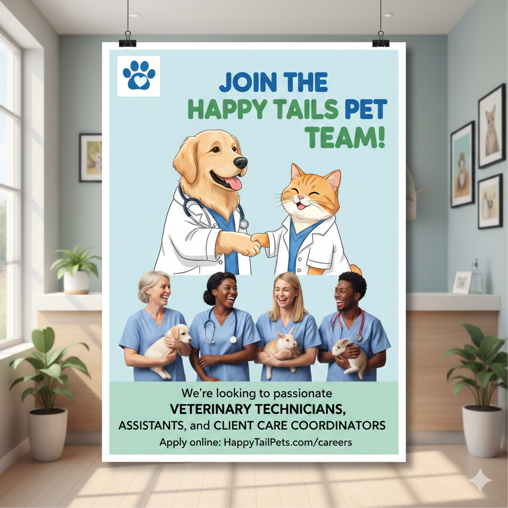 Join the Happy Tail Pets Clinic Team!