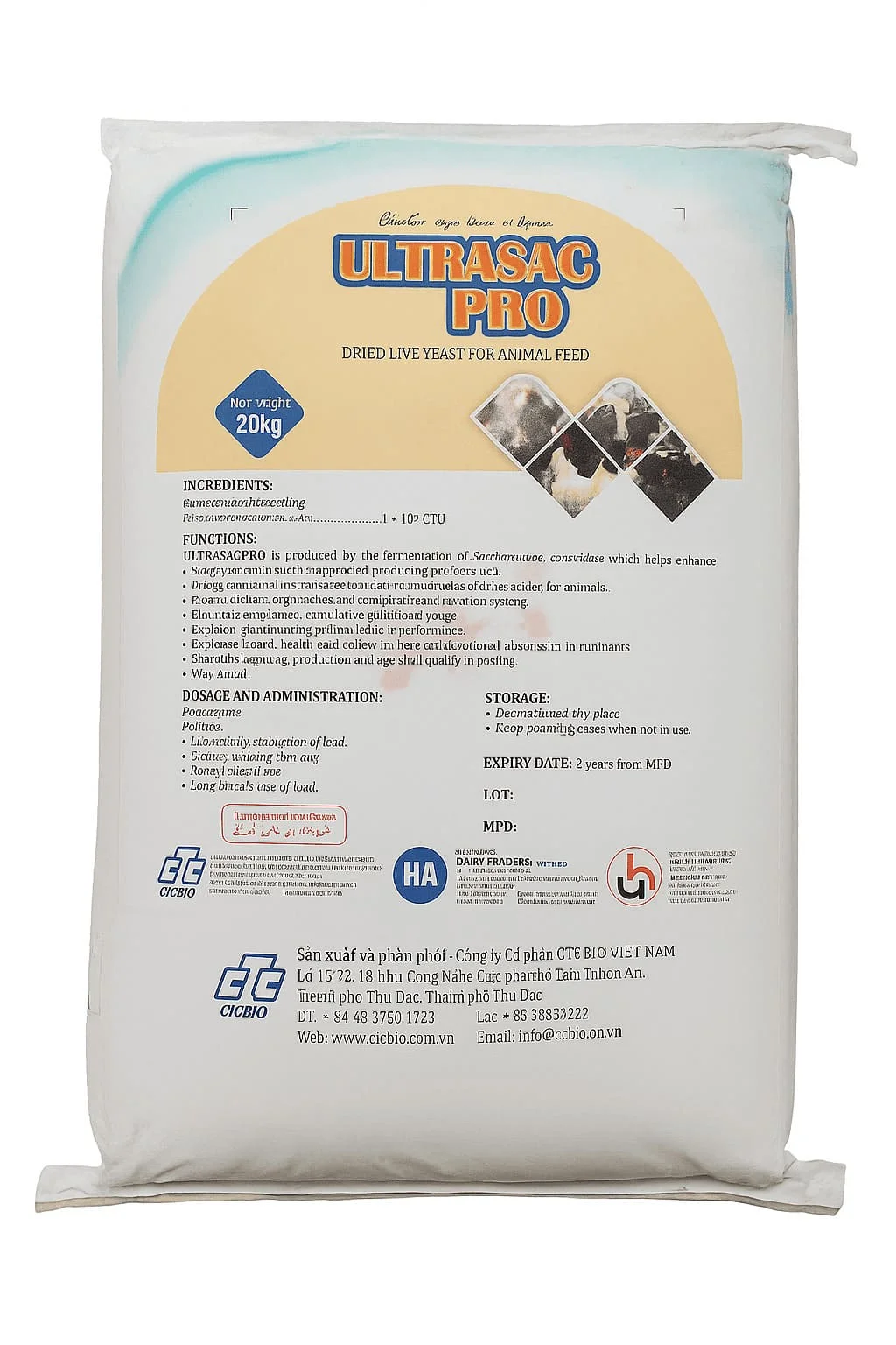 Ultrasac	(Cultured Yeast / Dead Yeast)