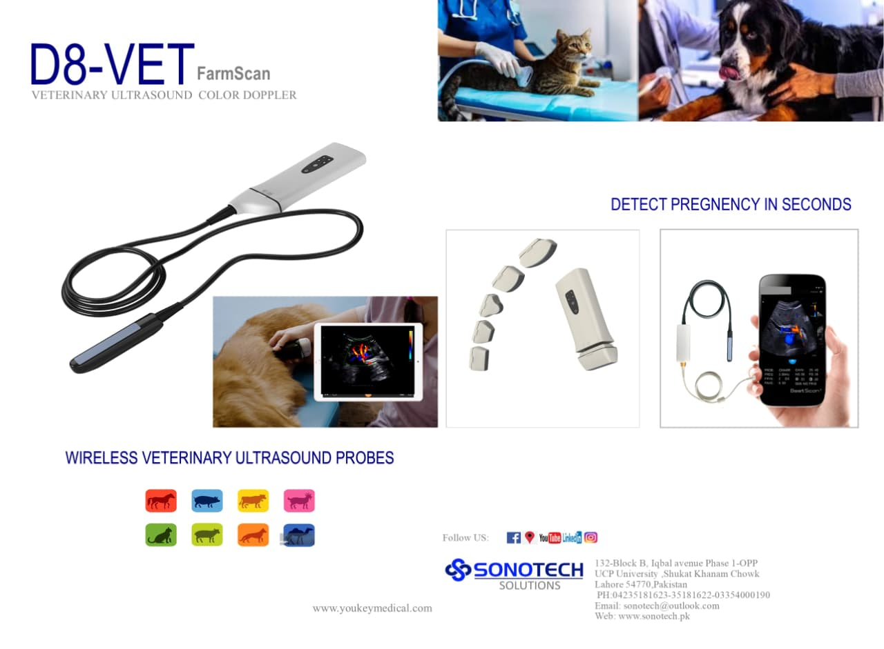 D8 FARMSCAN COLOR DOPPLER WIRELESS VET ULTRASOUND MACHINE (CHINA)